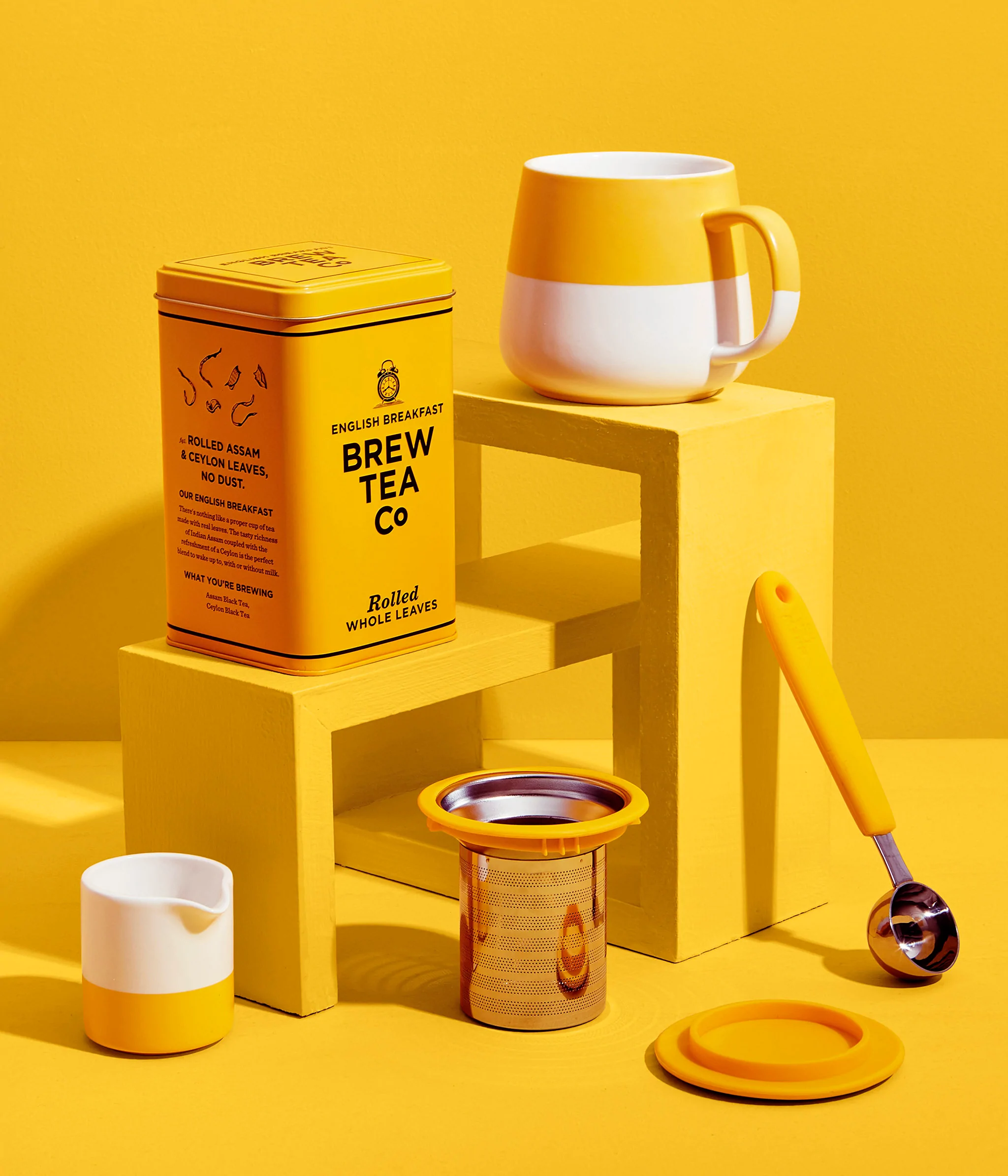 Loose Leaf In A Cup Gift Set GIFTS & SETS Mug & Jug – Infuser – Tea Yellow
